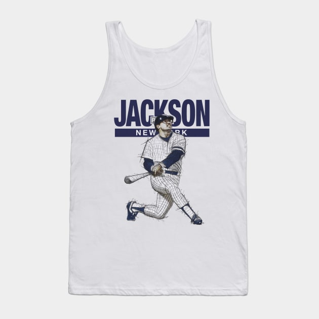 Reggie Jackson New York Mr. October Tank Top by danlintonpro